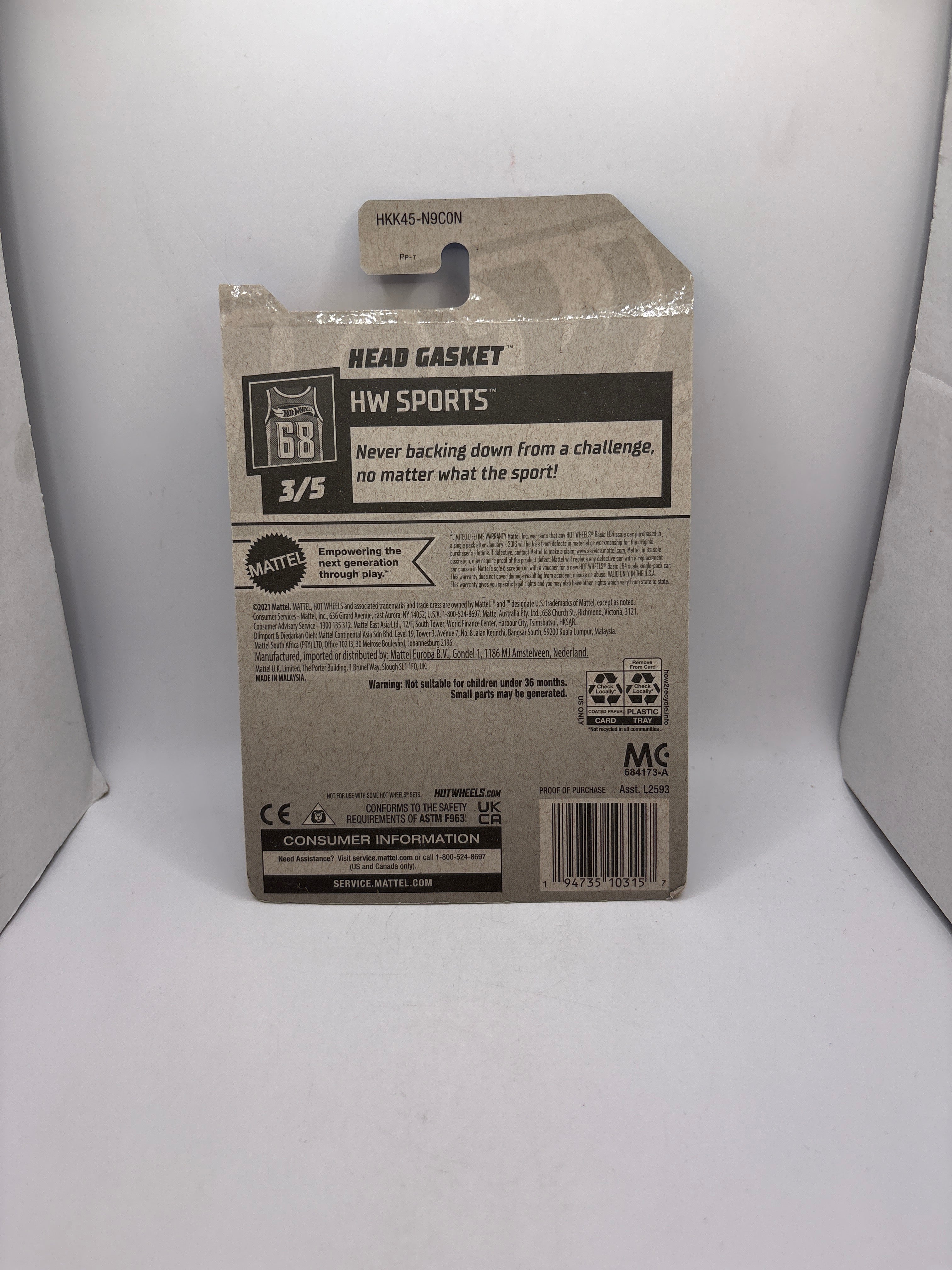 Hot Wheels Head Gasket Diecast