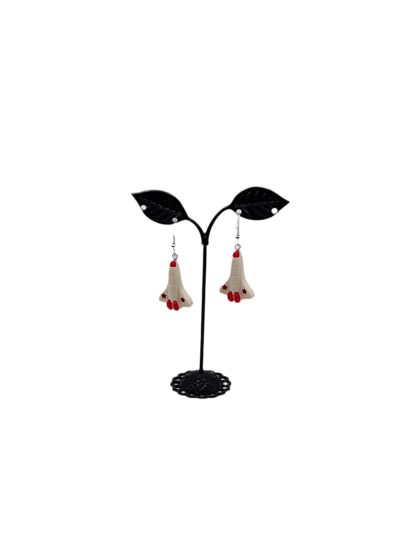 Rocket ship earrings