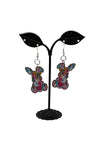 Painted Easter Bunny Earrings