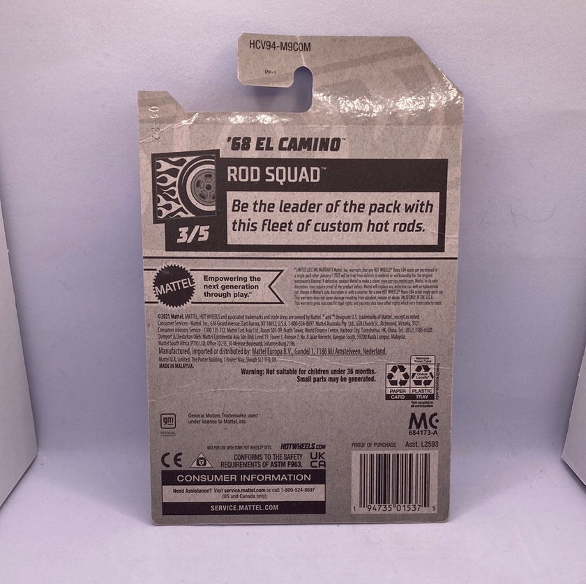 Hot Wheels 68 El Camino Diecast
