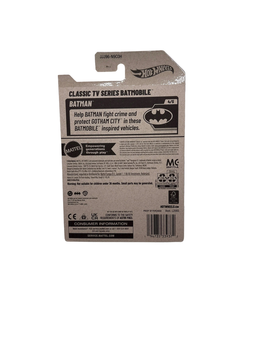 Hot Wheels Classic TV Series Batmobile Diecast