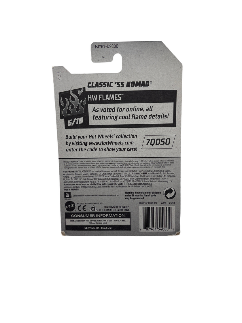 Hot Wheels Classic 55 Nomad Diecast orange