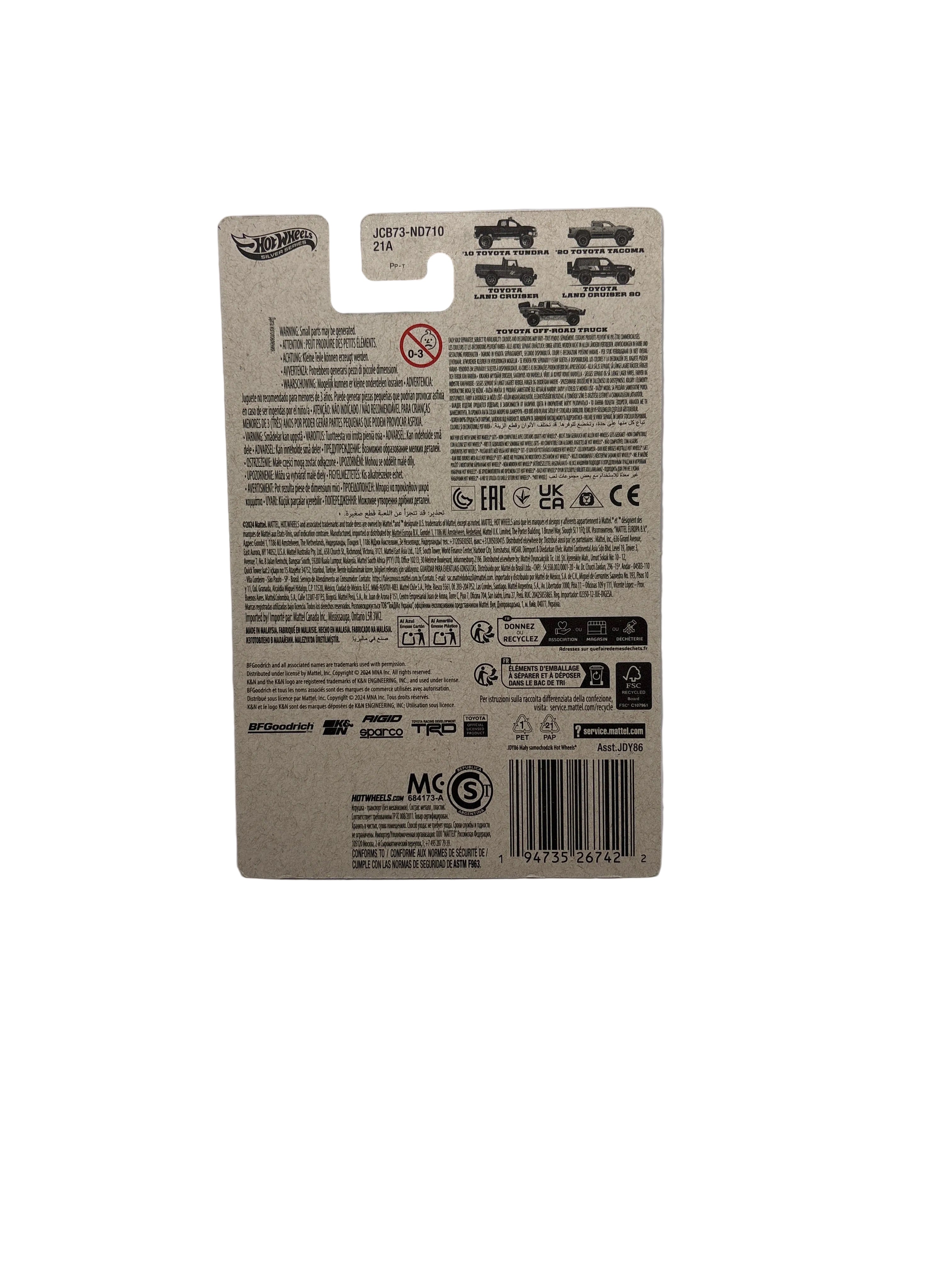 Hot Wheels Toyota Land Cruiser Diecast red