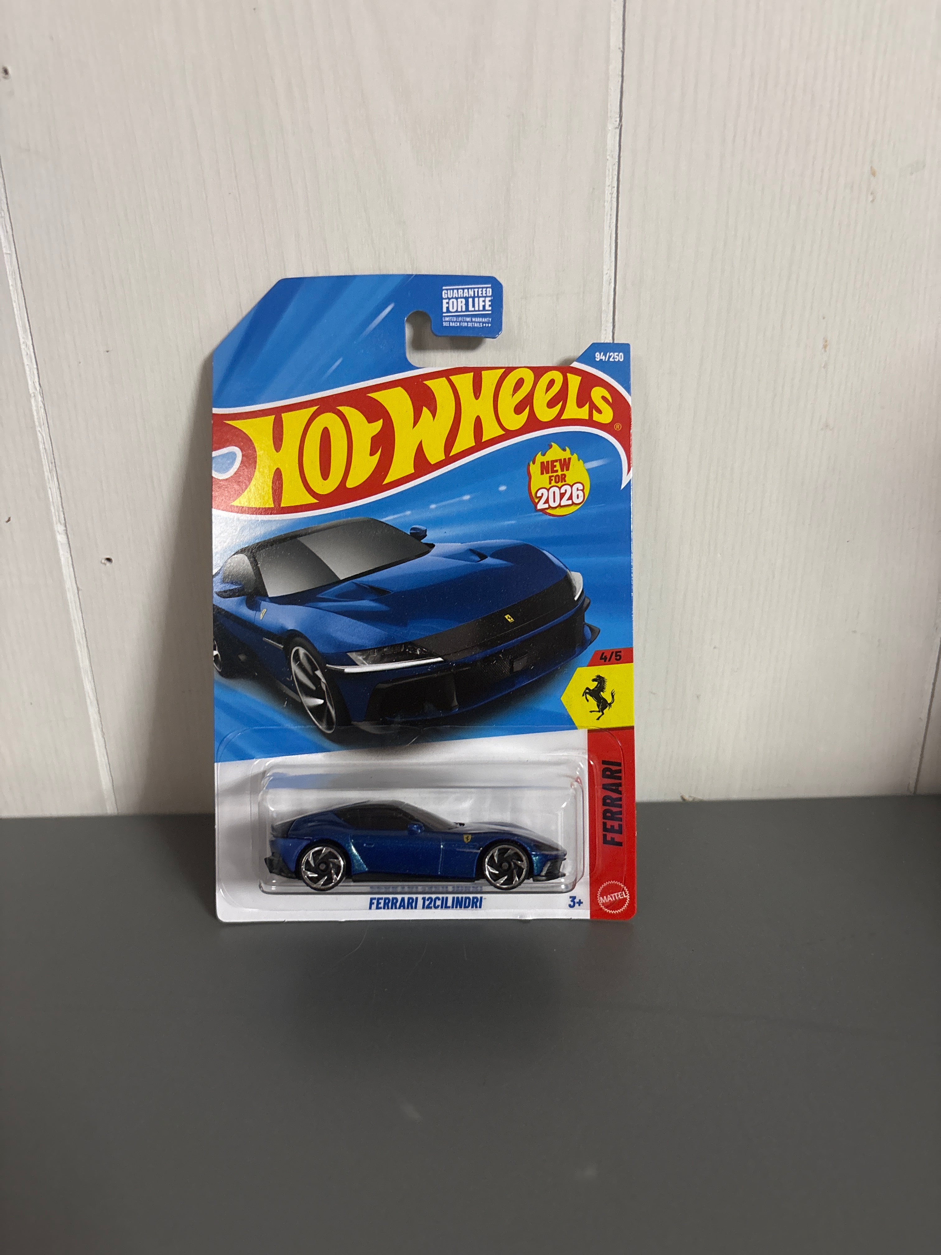 Hot Wheels Ferrari 12Cilindri Diecast blue