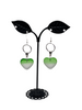 Green Heart Earrings