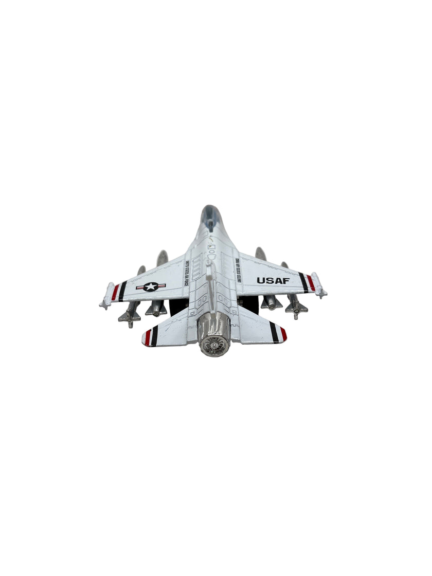 General Dynamics F-16 Fighting Falcon Diecast white