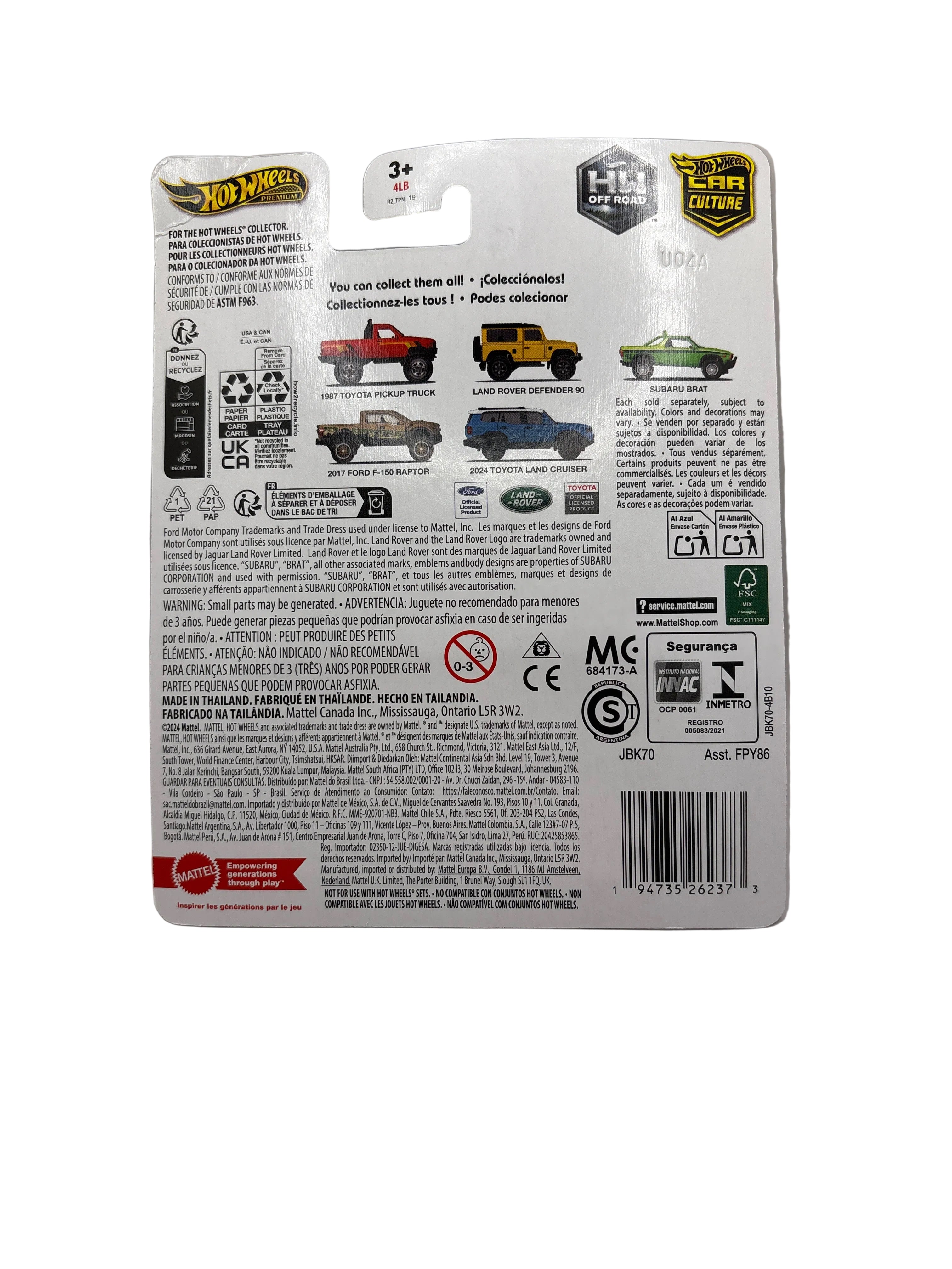 Hot Wheels 2017 Ford F-150 Raptor Diecast