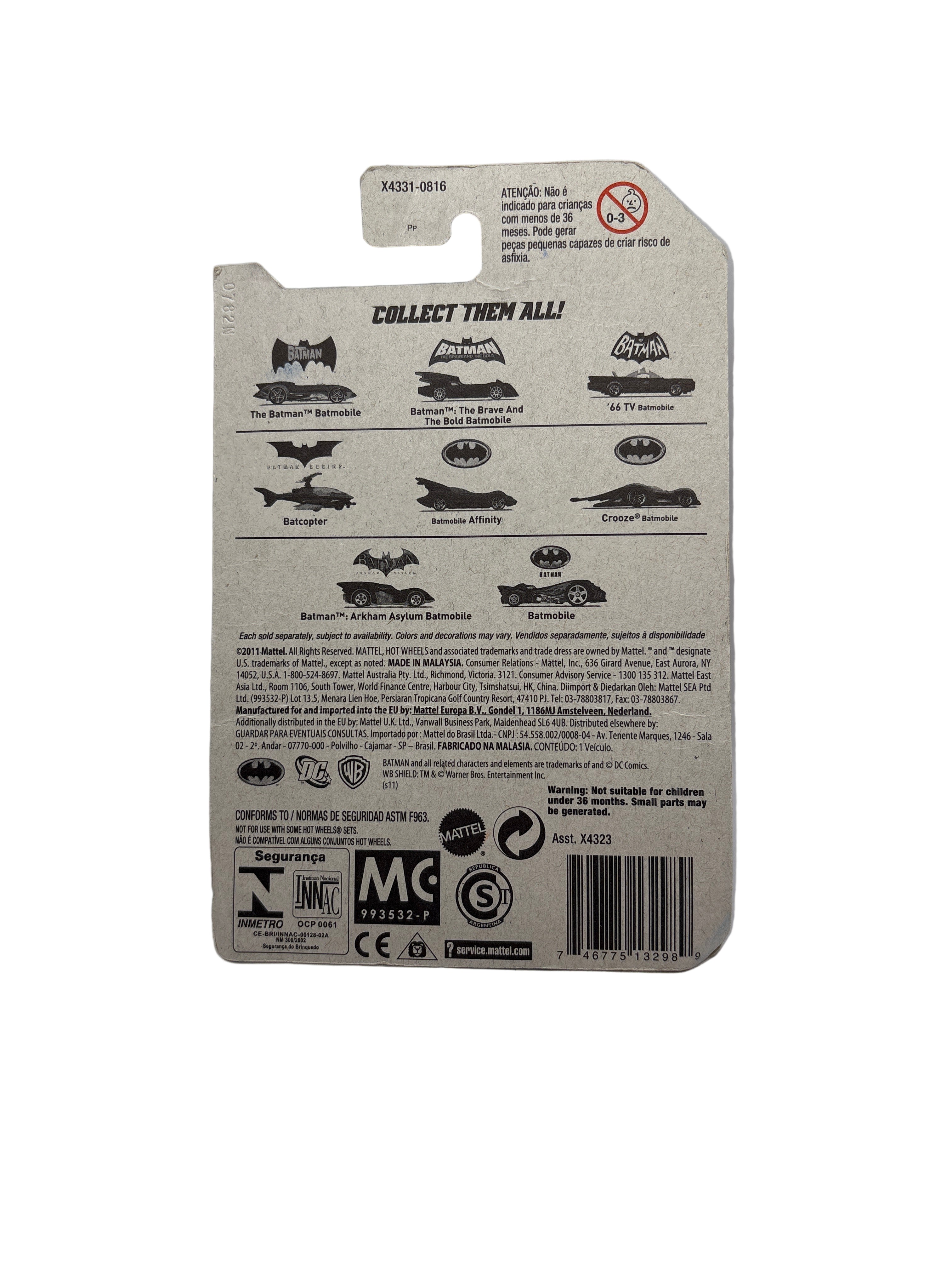 Hot Wheels Batmobile Diecast