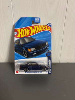 Hot Wheels 89 Mercedes-Benz 560 SEC AMG Diecast blue