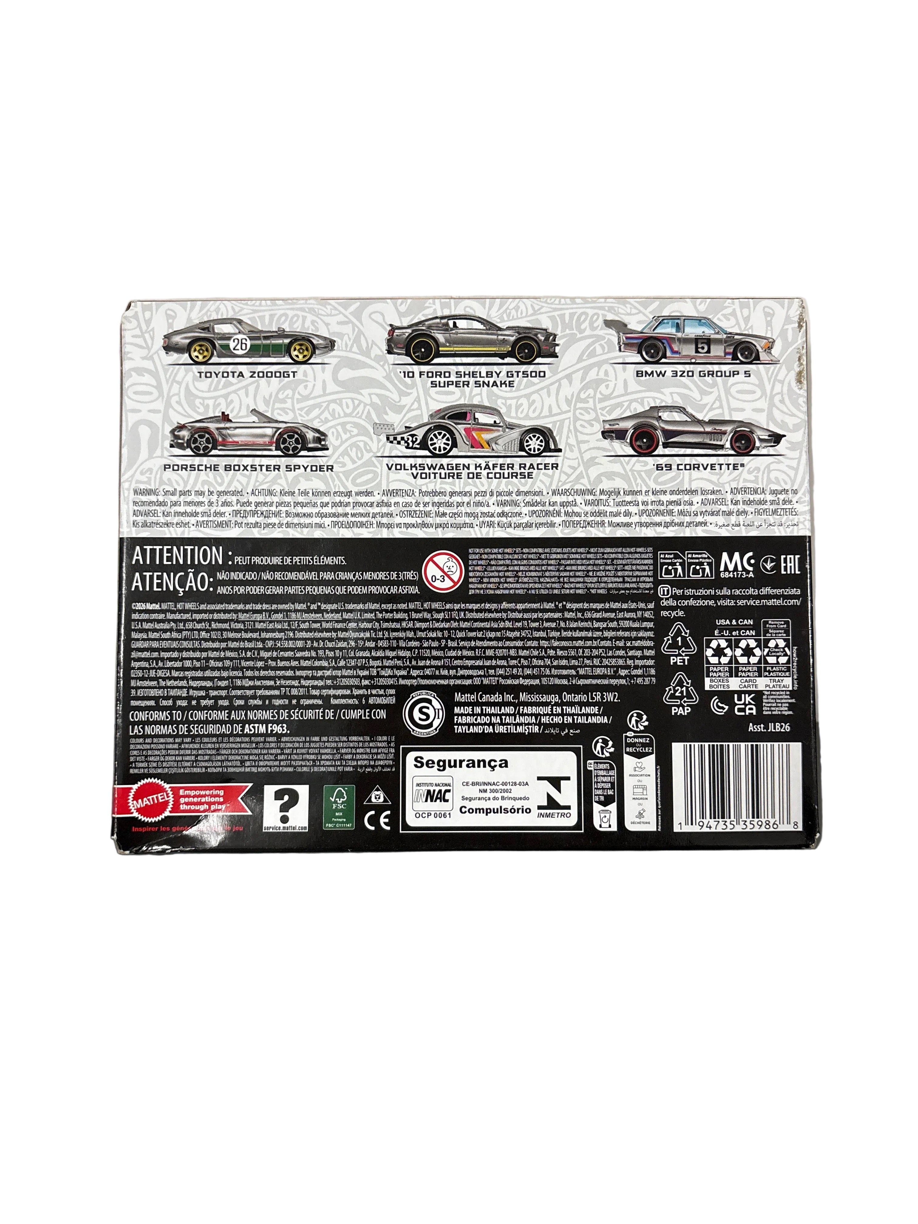 Hot Wheels Zamac 6 Pack Diecast