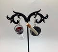 Red wine and cigarette earrings