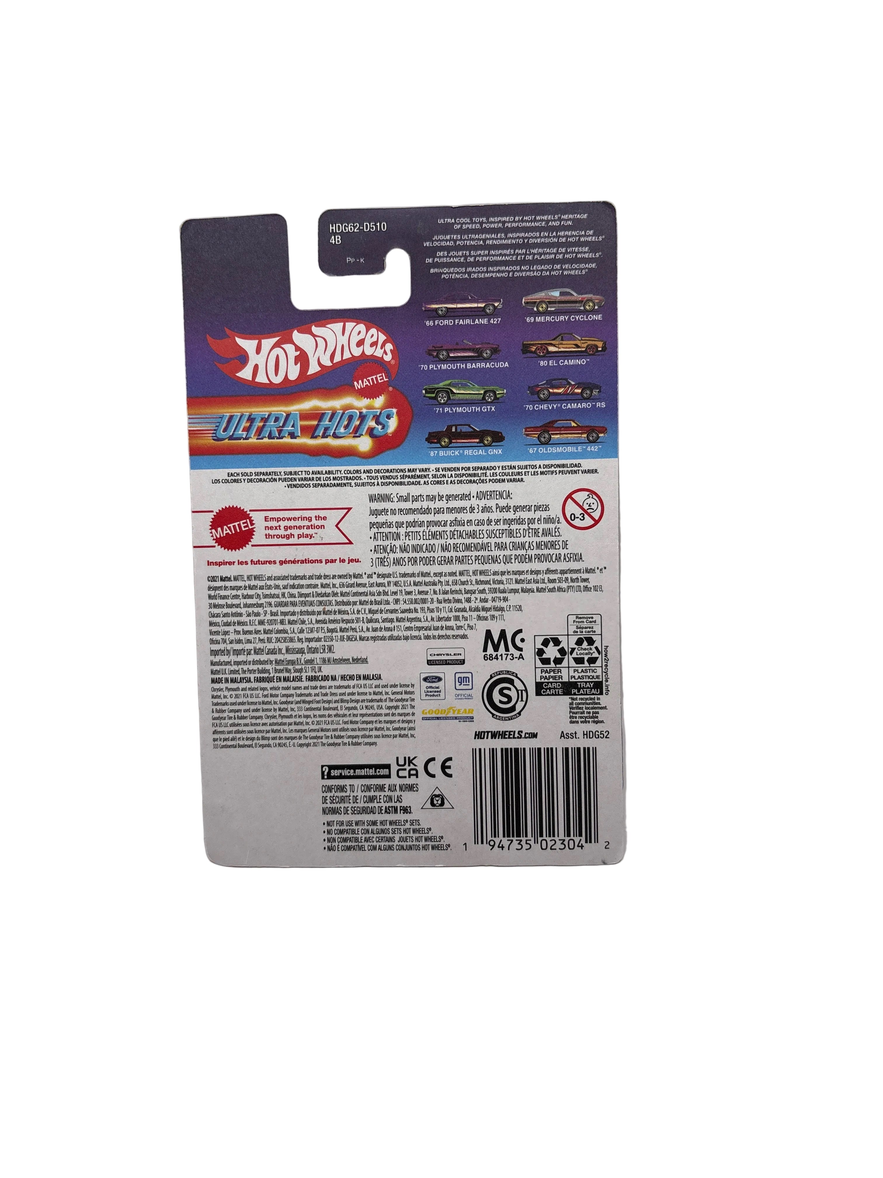 Hot Wheels 69 Mercury Cyclone Diecast