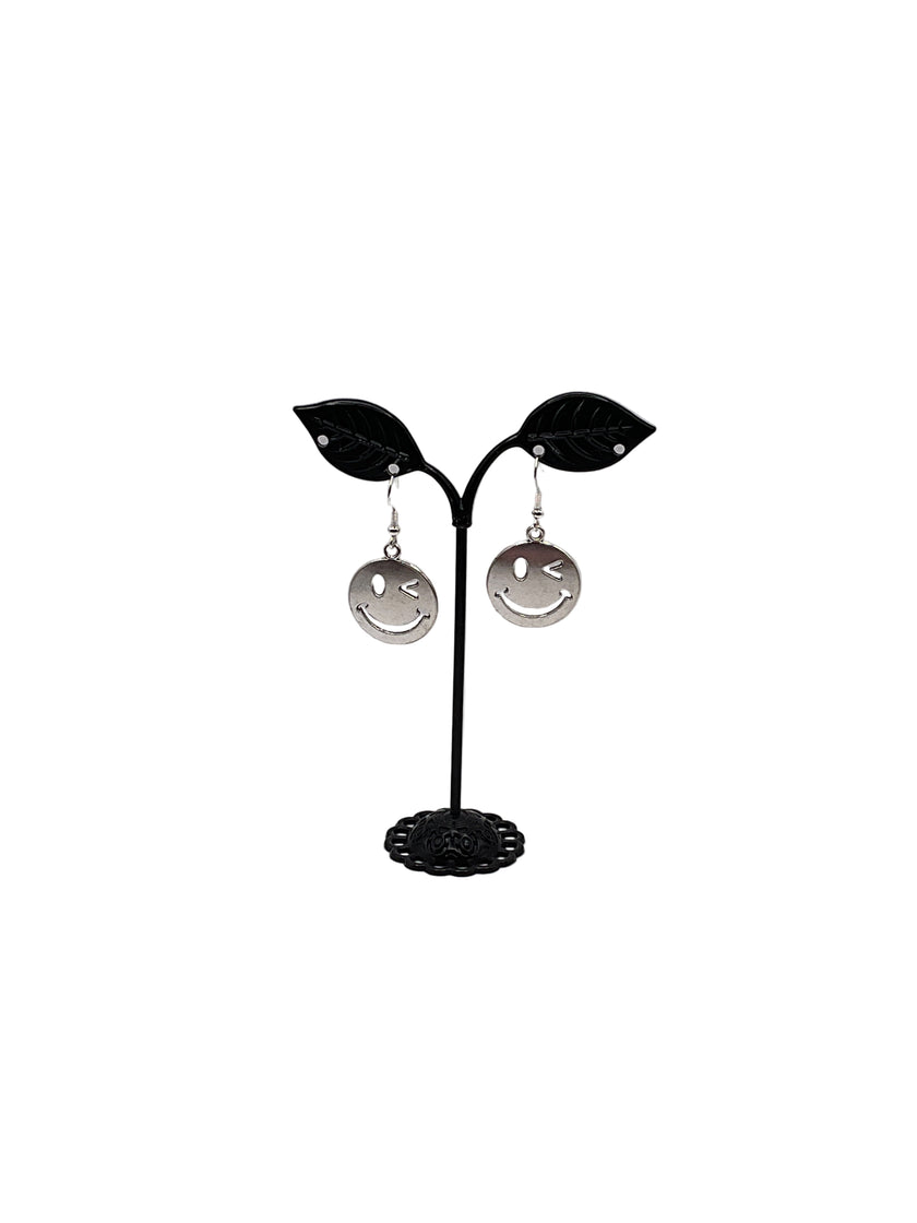 Winking Emoji Earrings