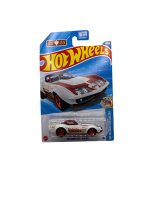 Hot Wheels 69 Corvette Racer Diecast white
