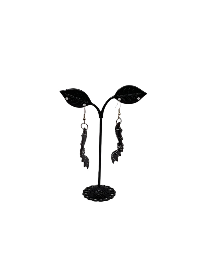 Bat Skeleton Earrings
