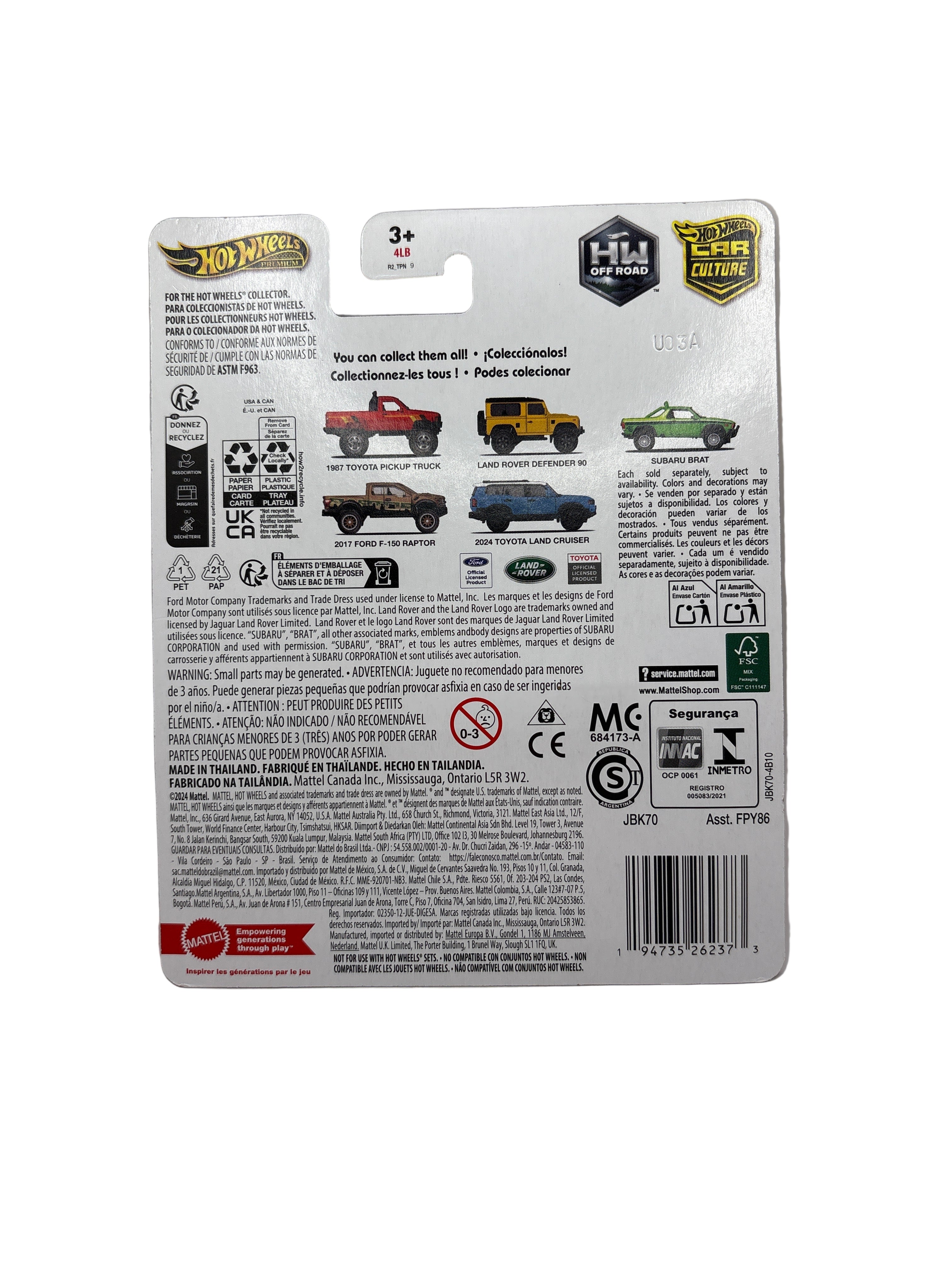 Hot Wheels 2017 Ford F-150 Raptor Diecast