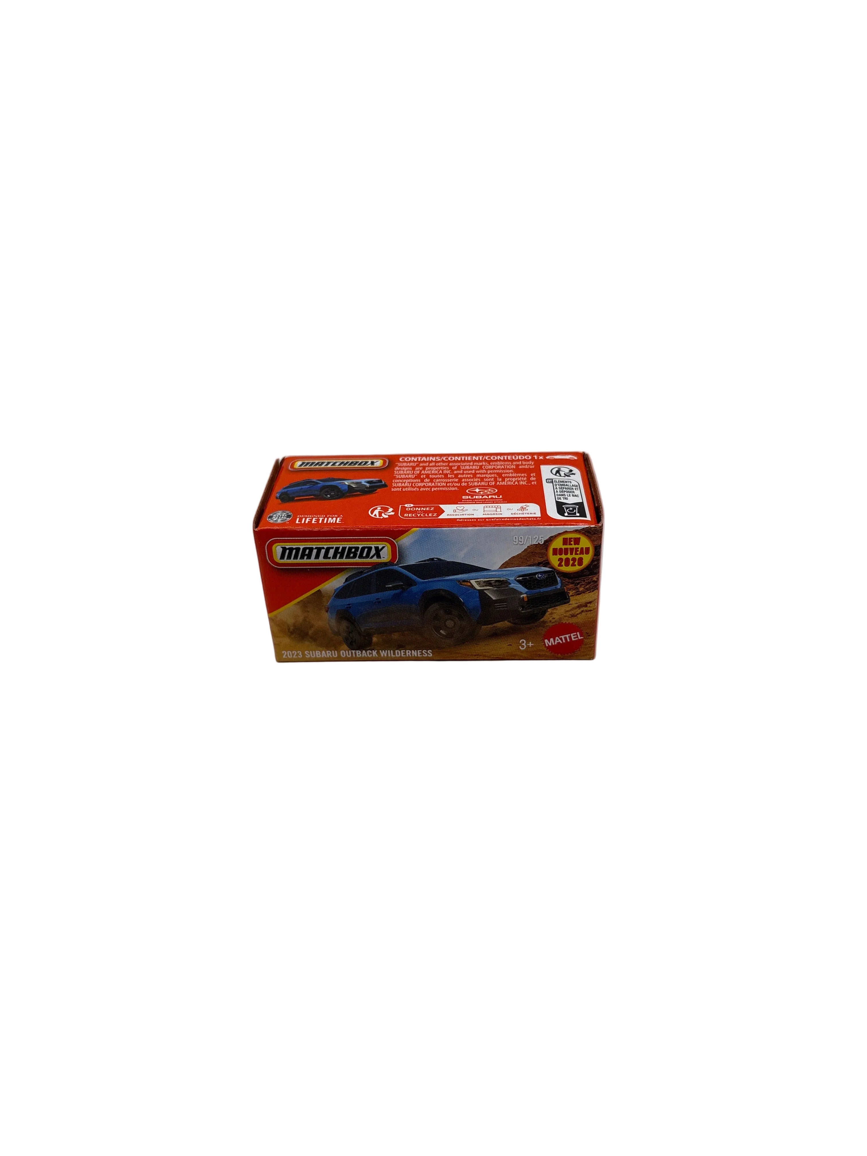 Matchbox 2023 Subaru Outback Wilderness Diecast blue