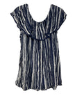 Blue And White Striped Top
