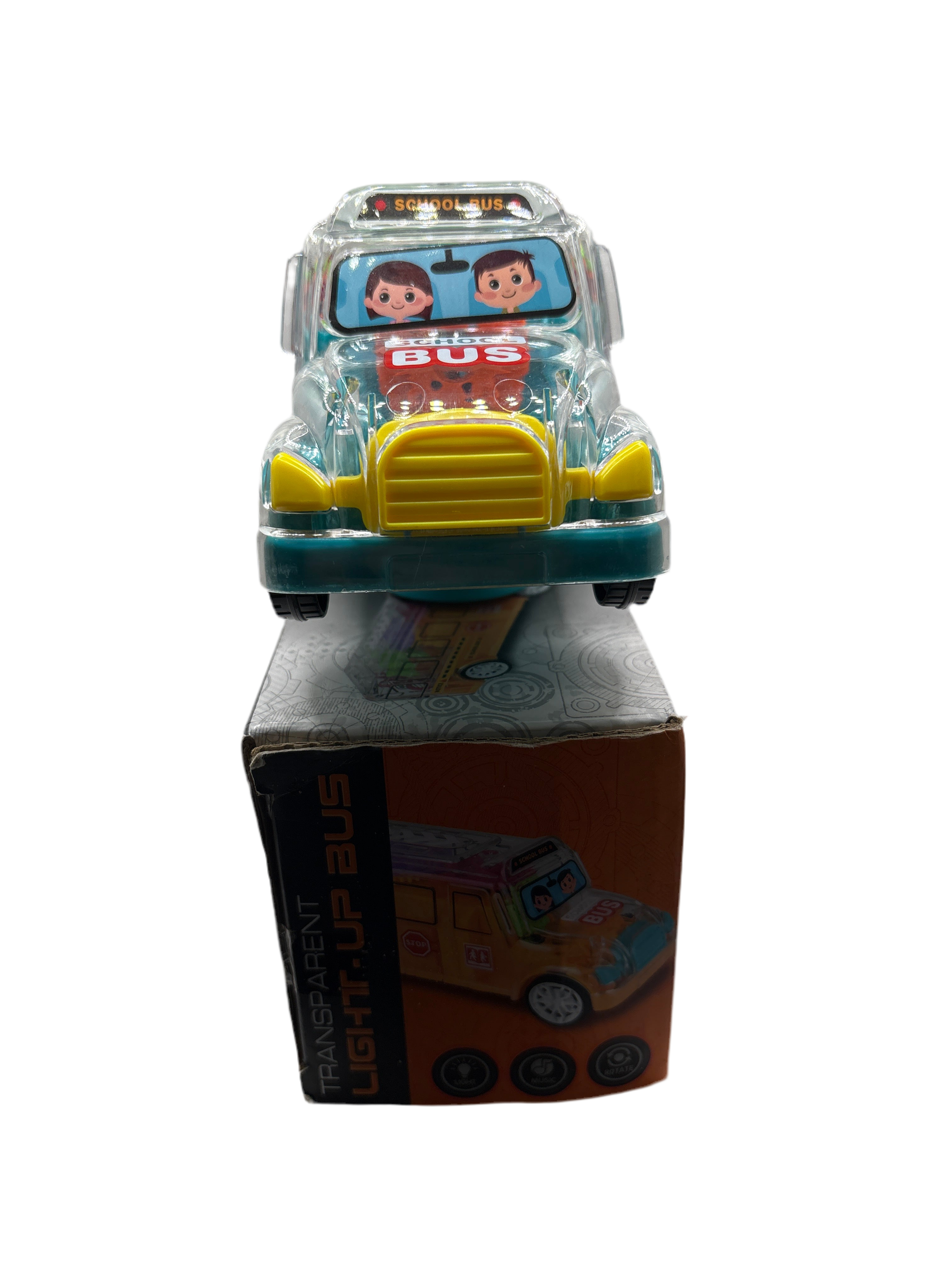 The Toy Network Transparent Light-Up Bus