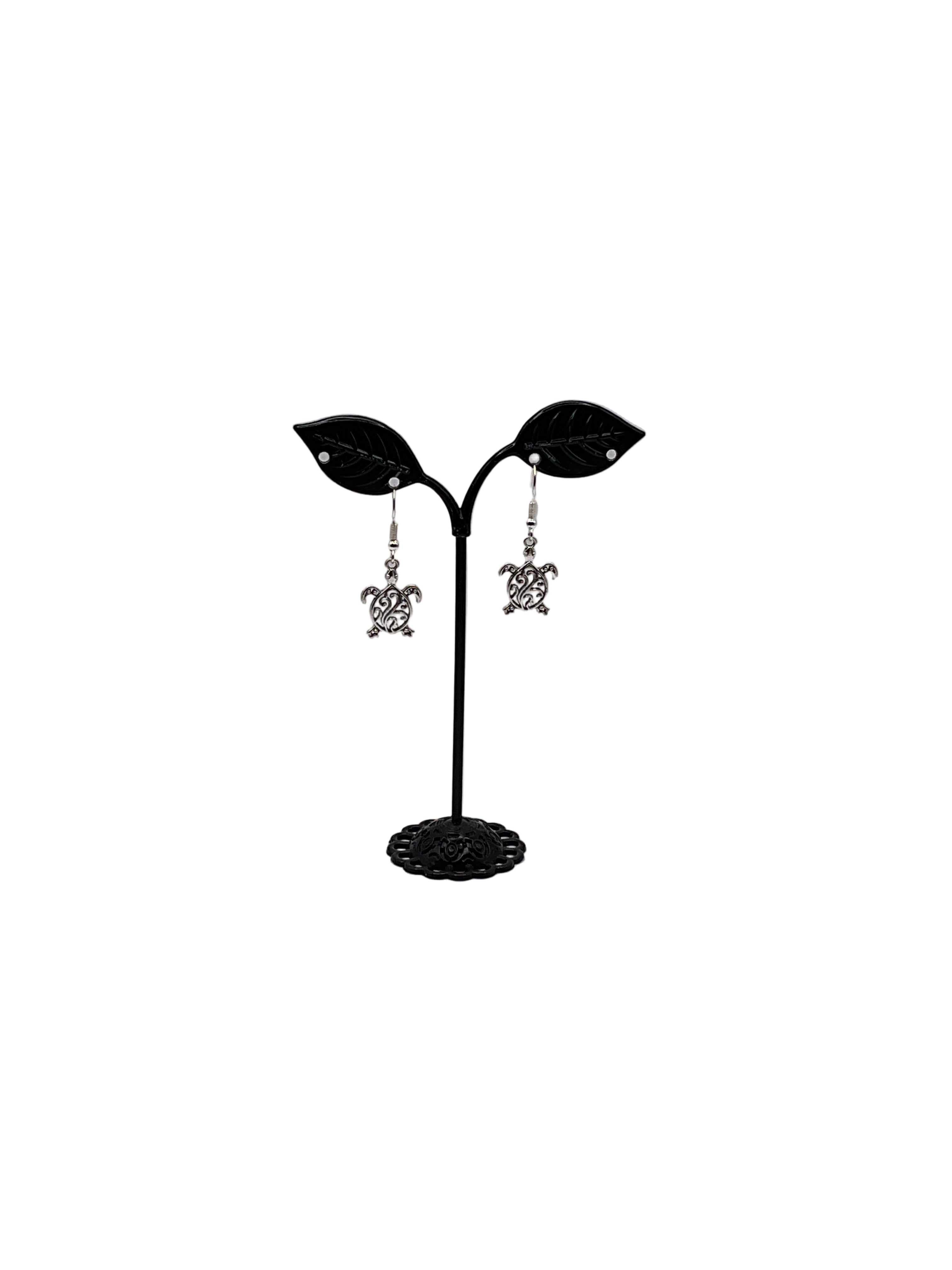 Filagree Sea Turtle Earrings