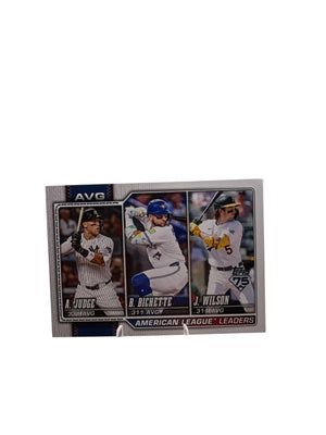 Topps Aaron Judge Bo Bichette Jacob Wilson