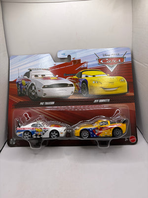 Disney Pixar Cars Pat Traxson Jeff Corvette Diecast multi color