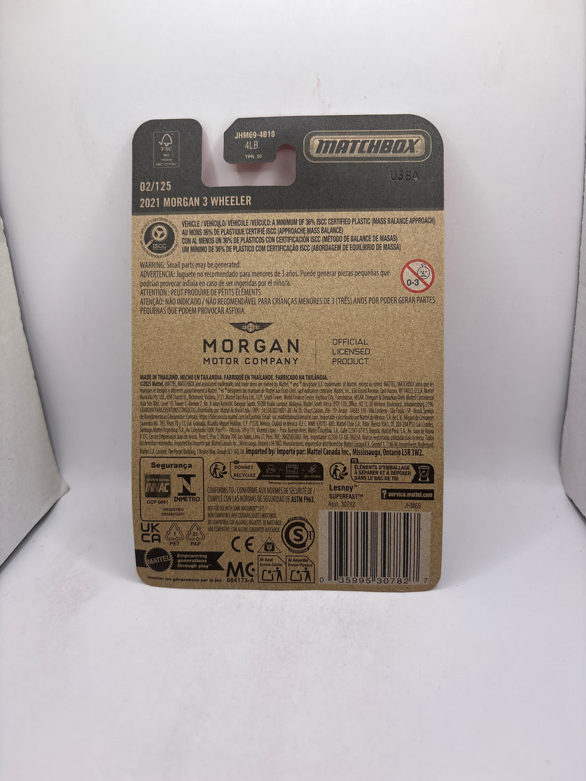 Matchbox 2021 Morgan 3 Wheeler Diecast