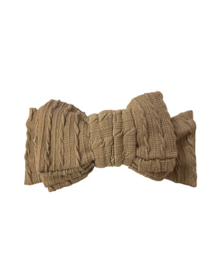 Brown baby bow