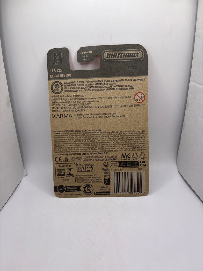 Matchbox Karma Revero Diecast