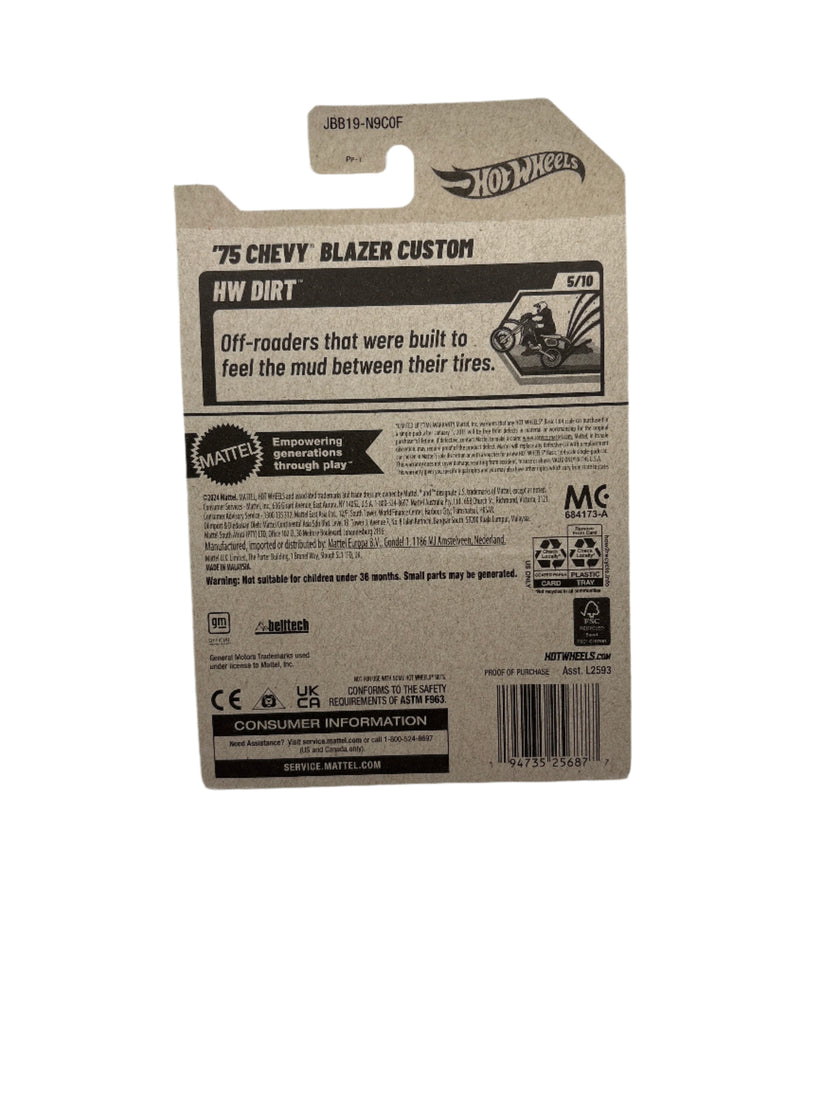 Hot Wheels 75 Chevy Blazer Custom Diecast
