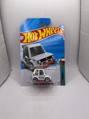Hot Wheels Tooned Volkswagen Golf MK1 Diecast white