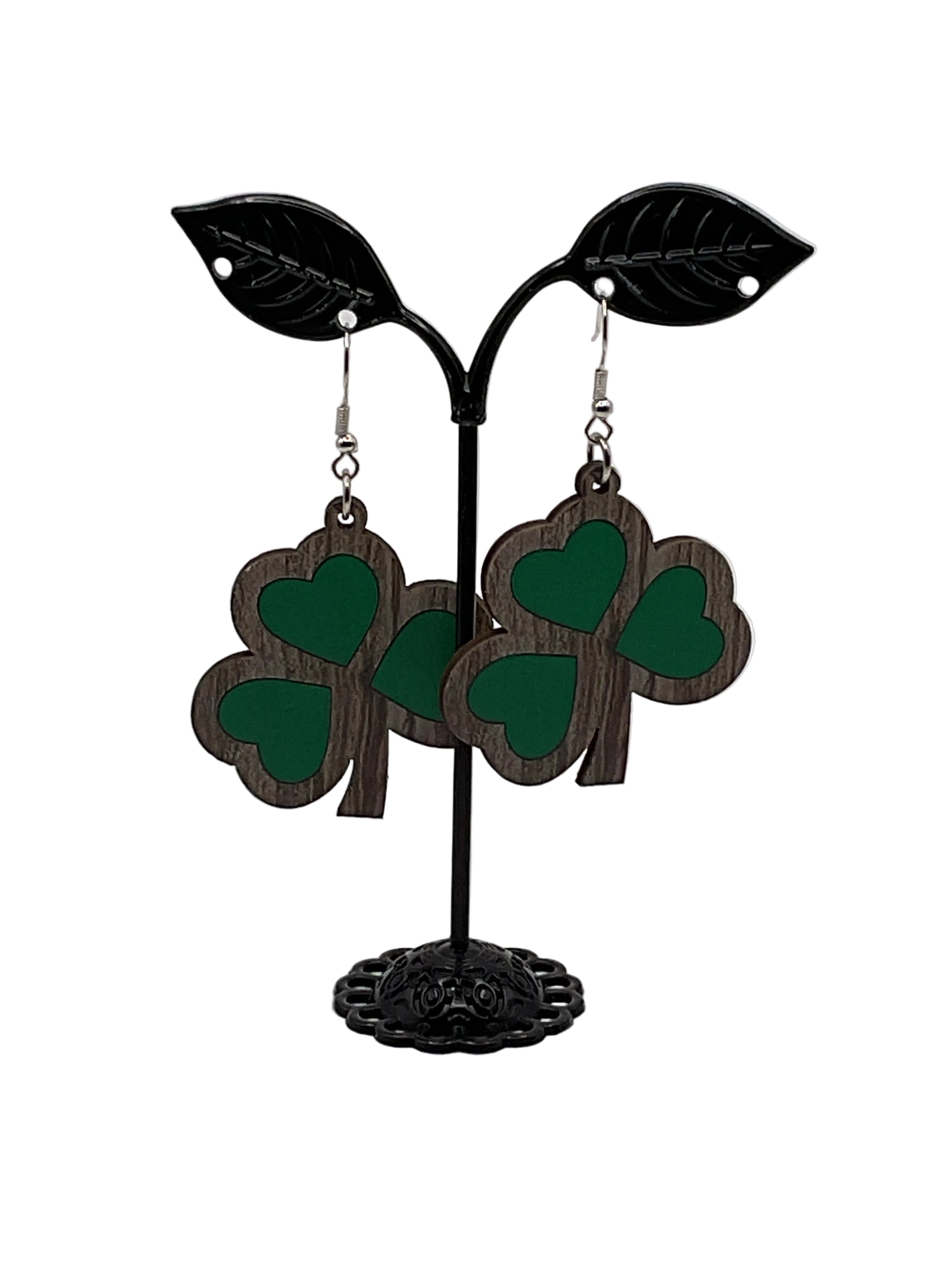 Three Leaf Clover Earrings