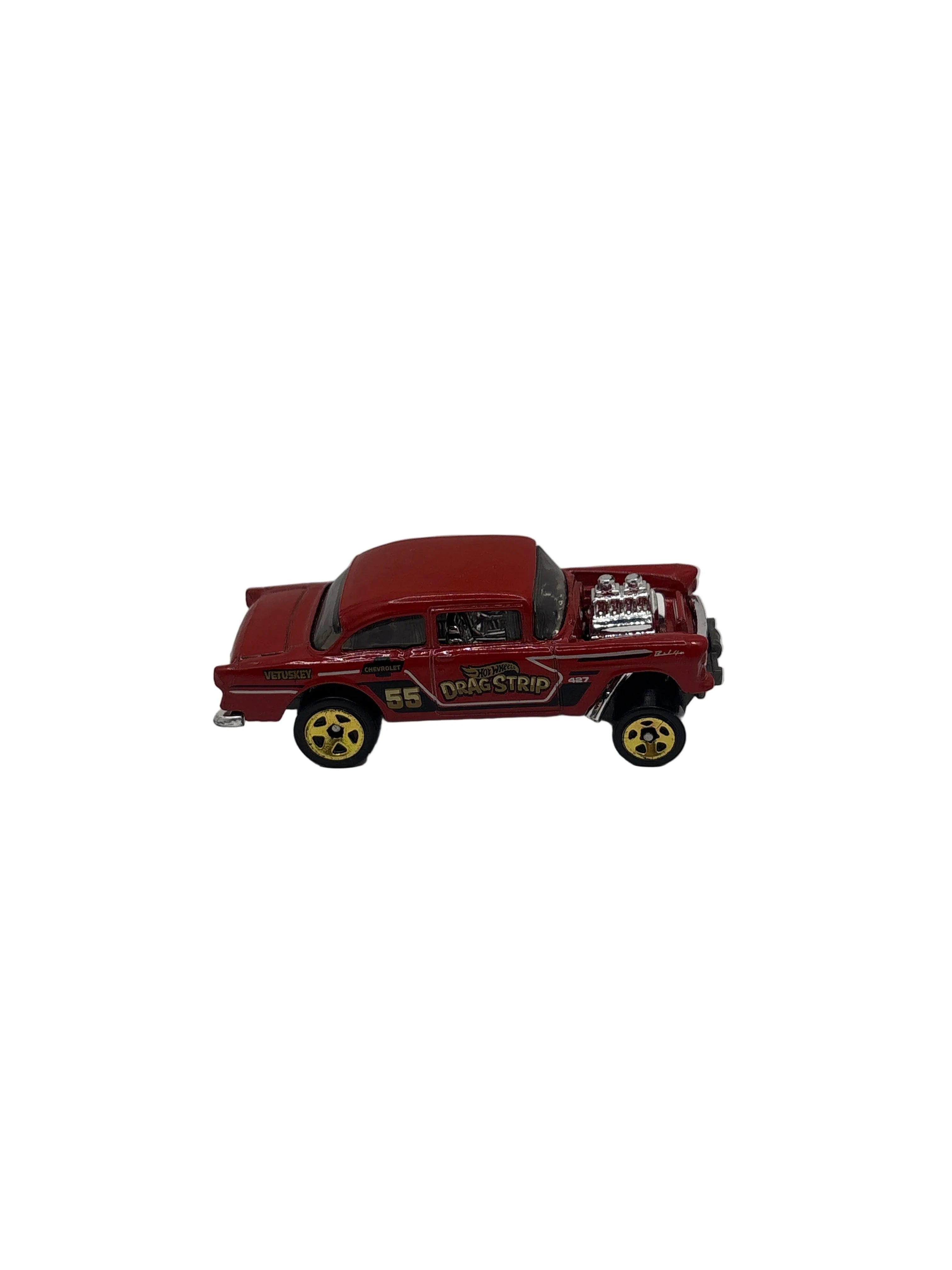 Hot Wheels 55 Chevy Bel Air Gasser Diecast red
