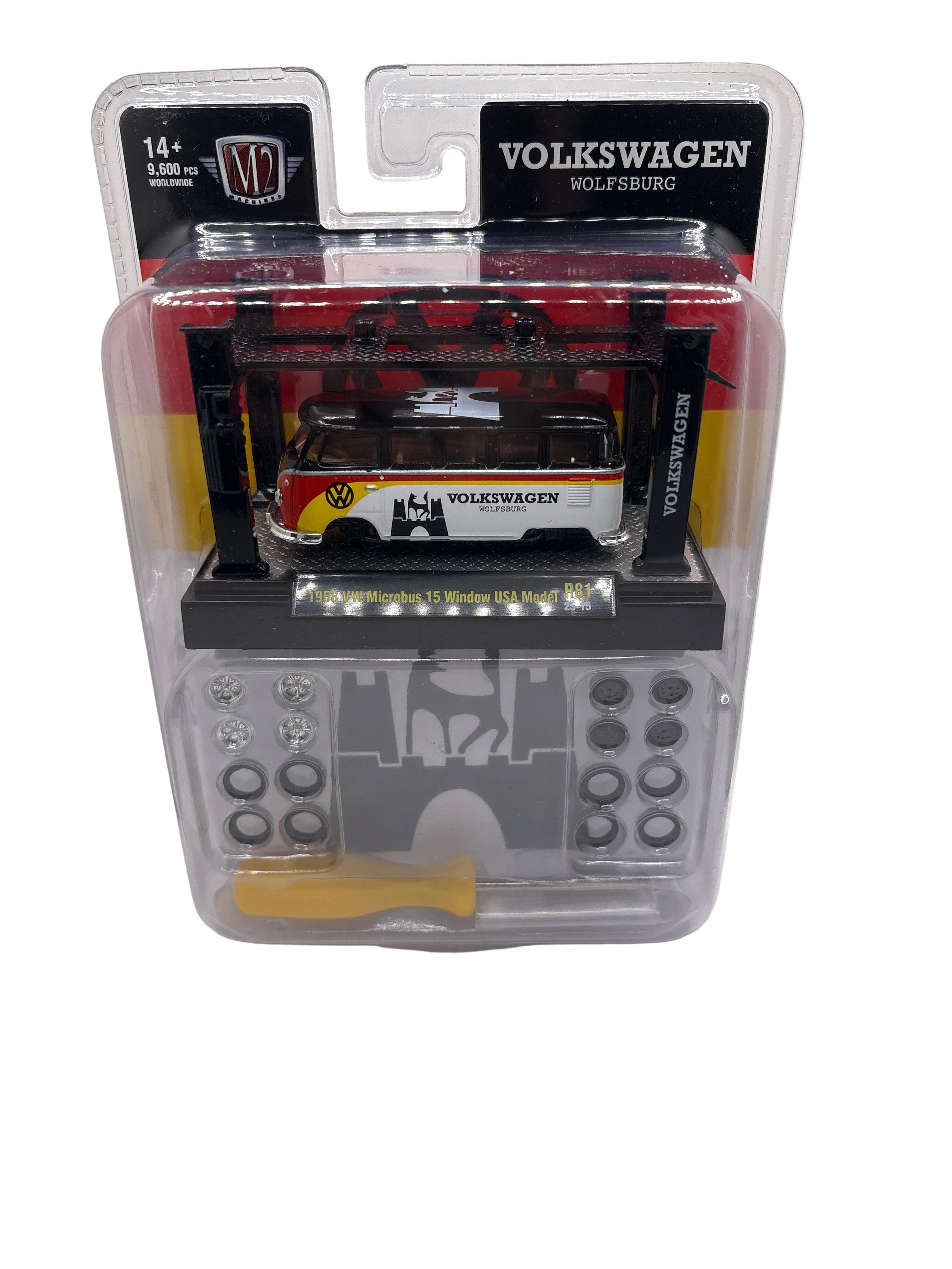 M2 1958 VW Microbus 15 Window USA Model Diecast