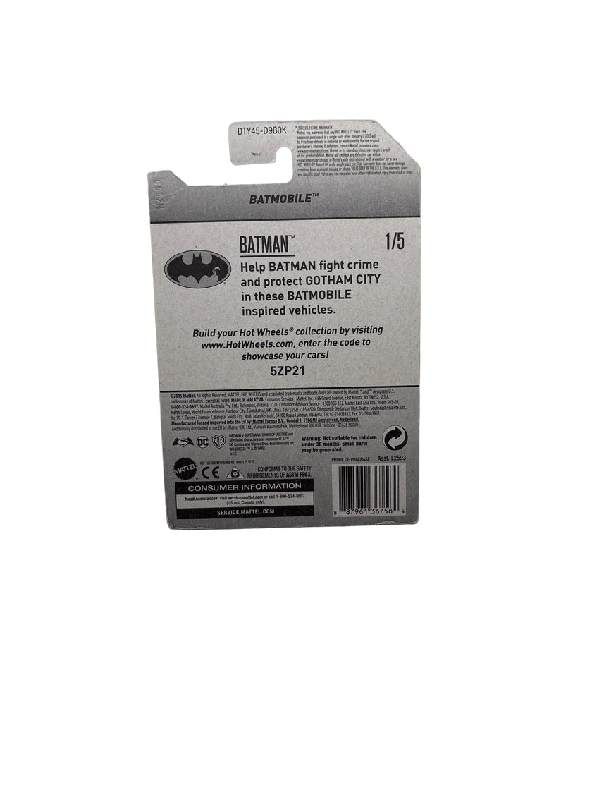 Hot Wheels Batmobile Diecast gray