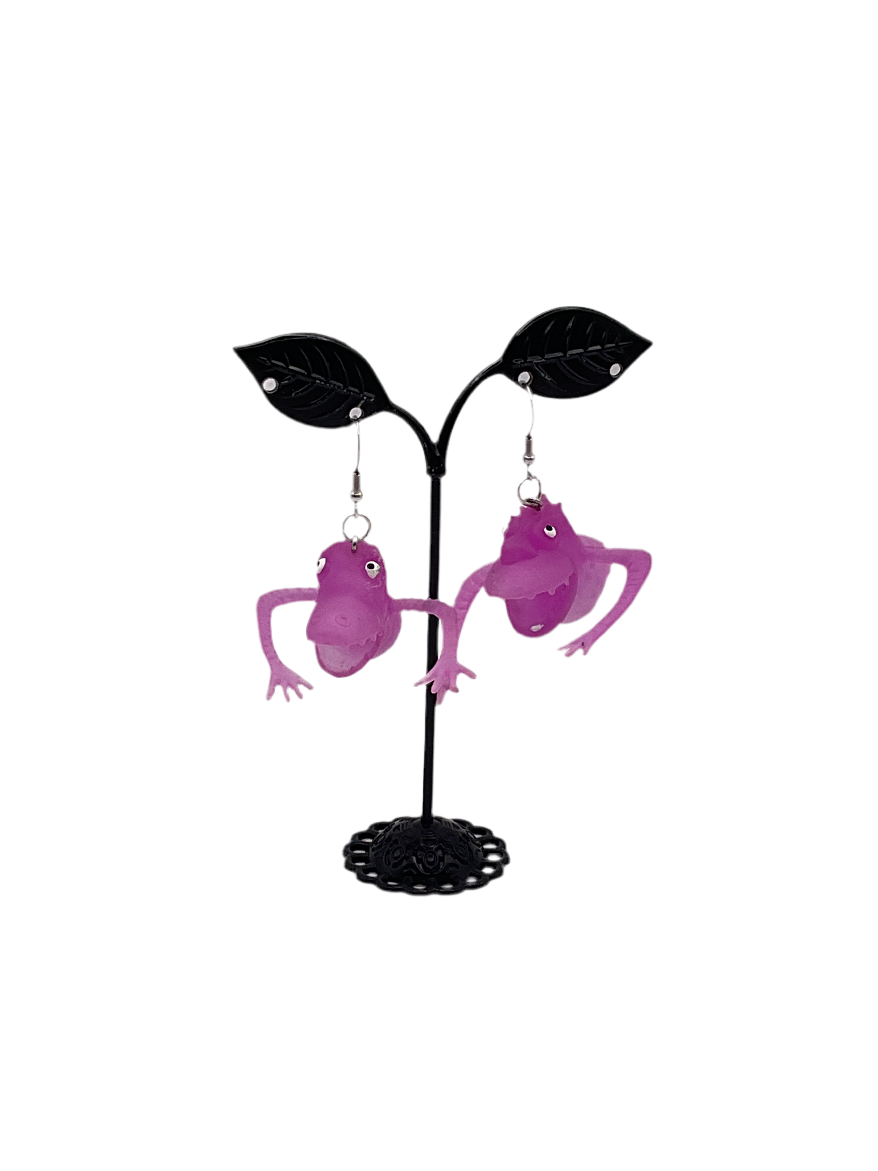 Finger puppet earrings