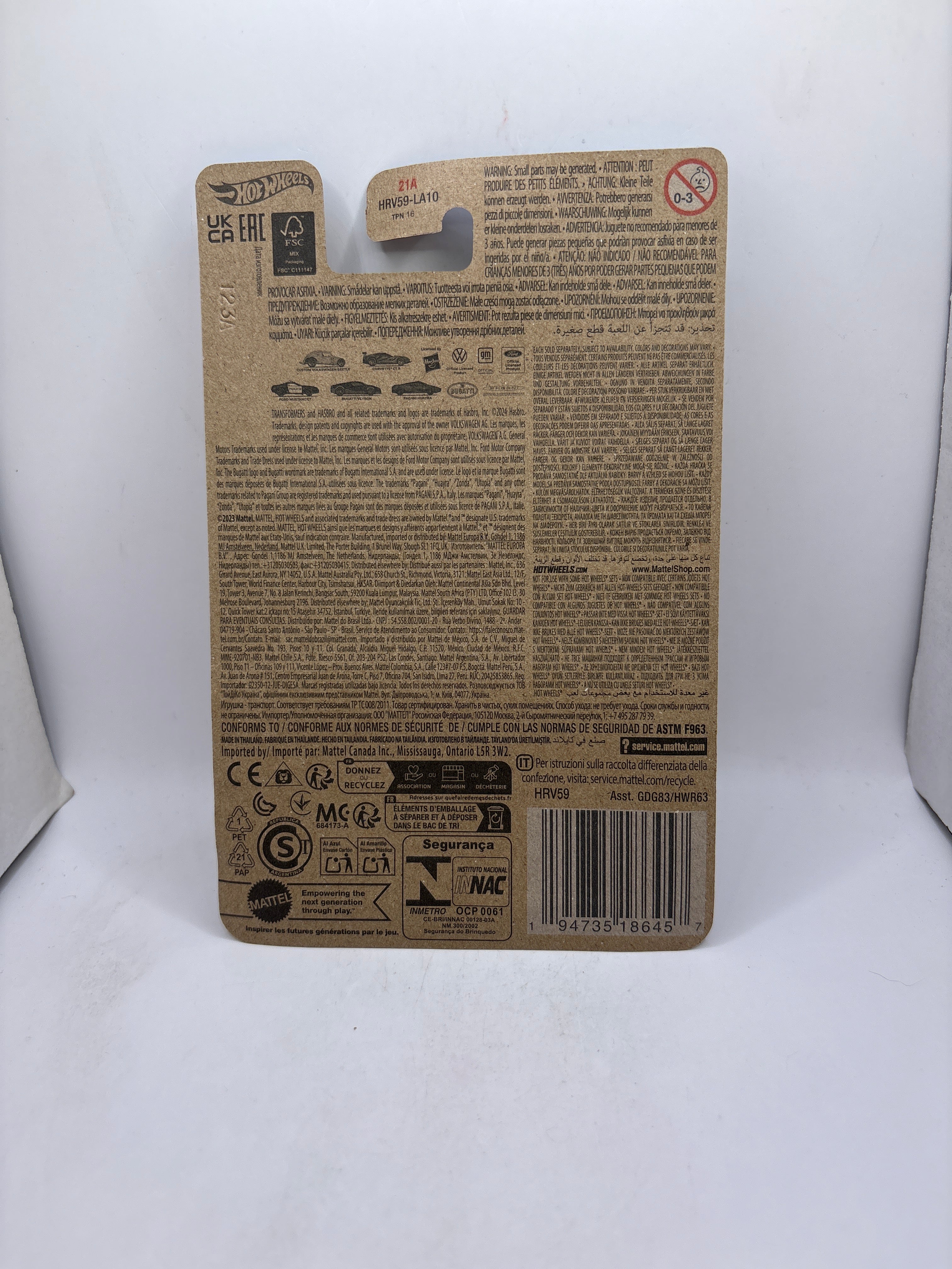 Hot Wheels Corvette C7.R Diecast