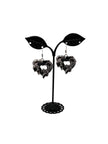 Black Heart Earrings