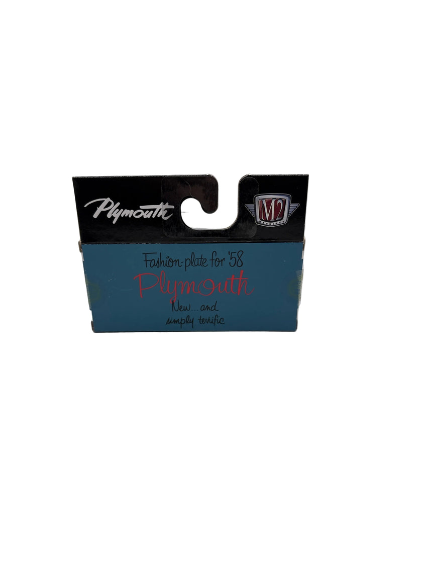 M2 1958 Plymouth Belvedere Diecast blue
