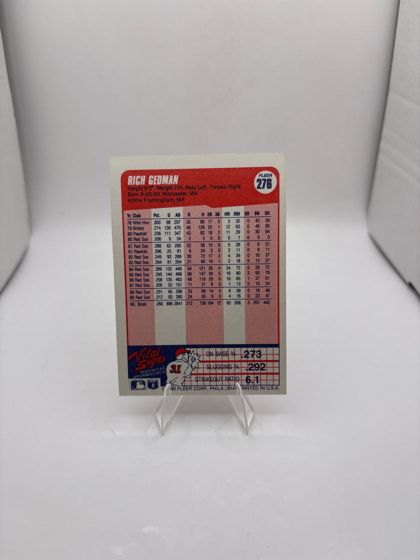 Fleer Rich Gedman