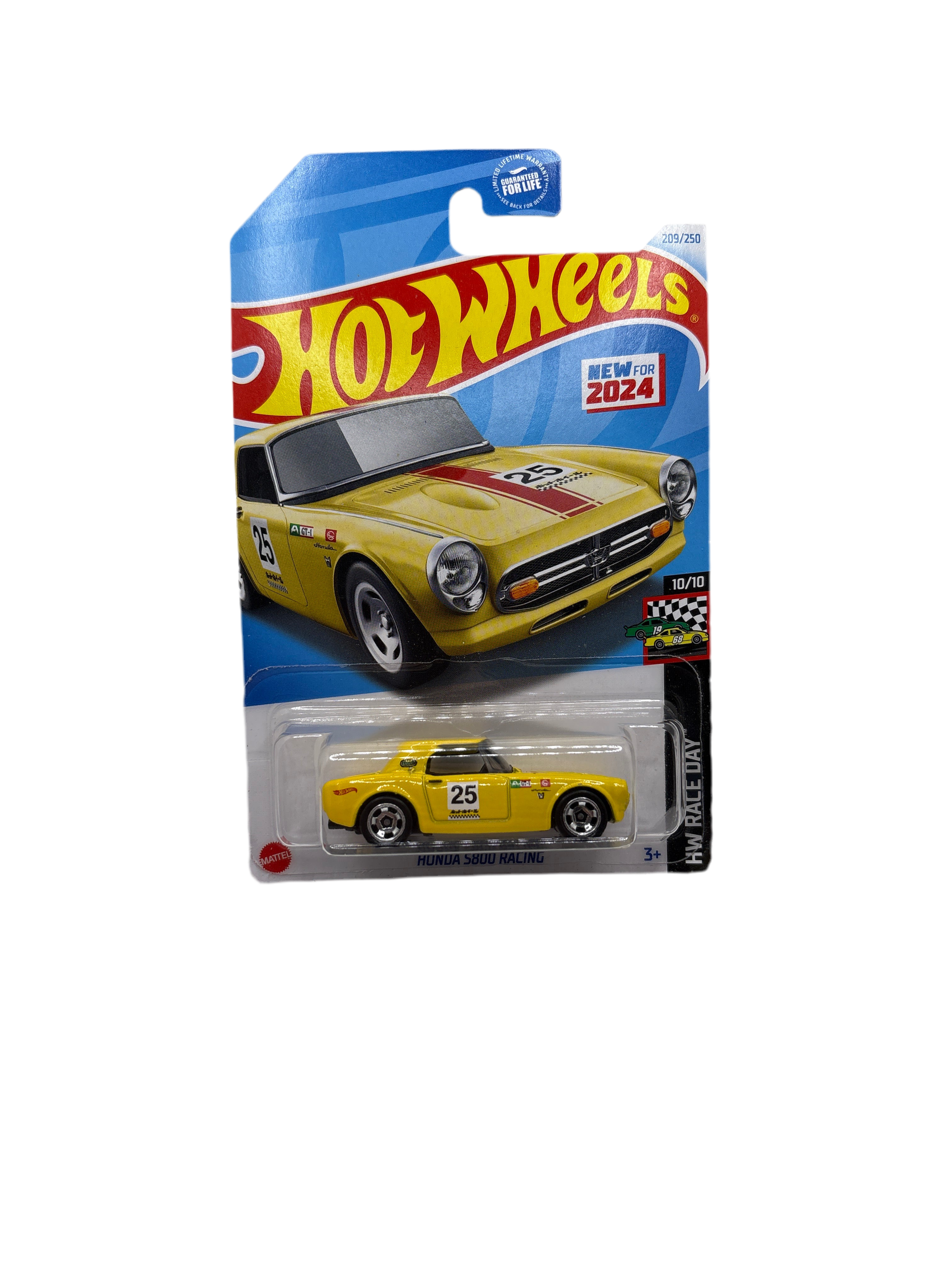 Hot Wheels Honda S800 Racing Diecast yellow