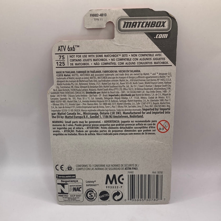 Matchbox ATV 6x6