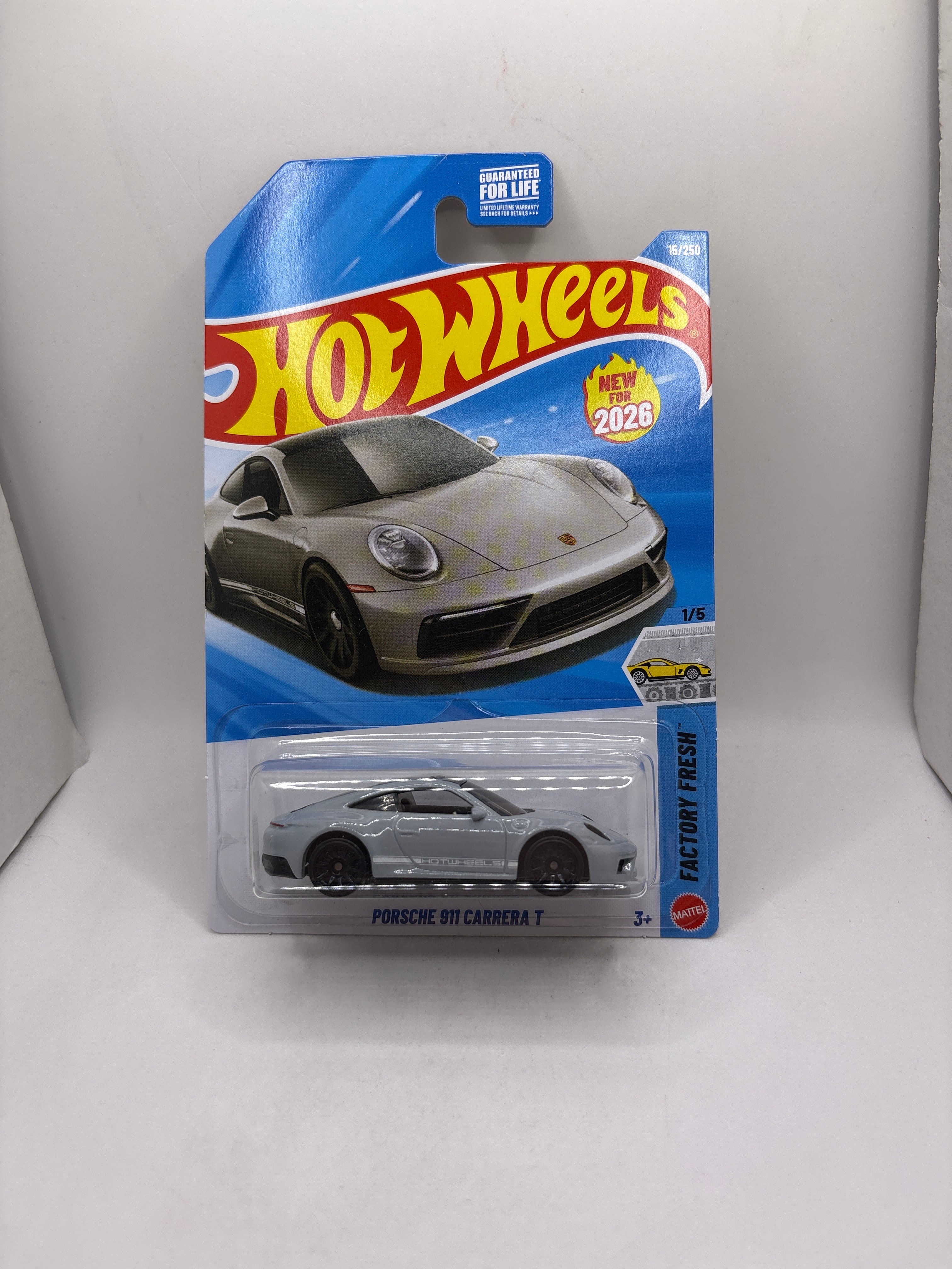 Hot Wheels Porsche 911 Carrera T Diecast gray