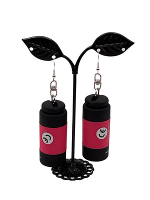 Led flash light earrings