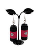 Led flash light earrings