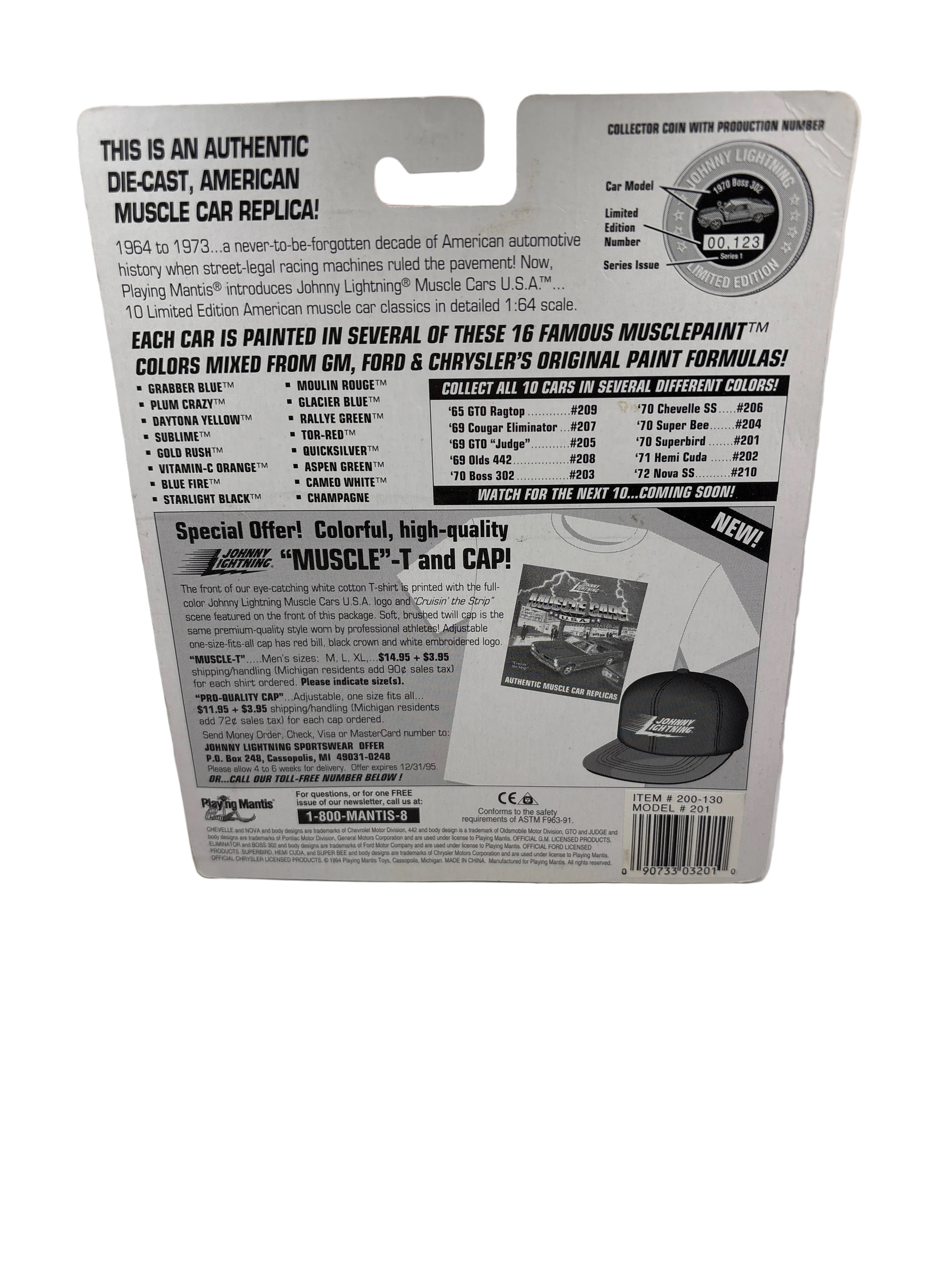 Johnny Lightning 1970 Superbird Diecast