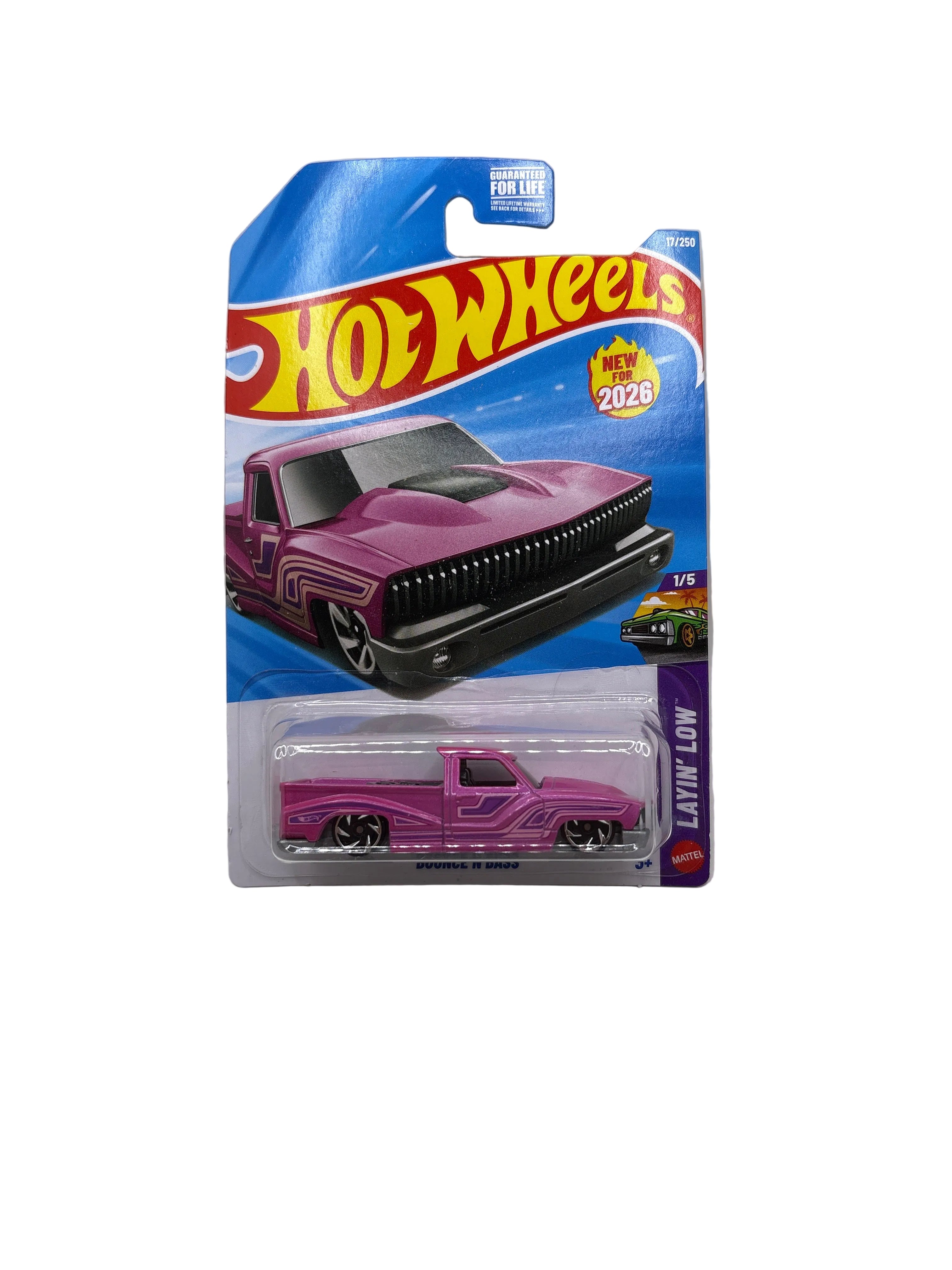 Hot Wheels Bounce N Bass Diecast Pink