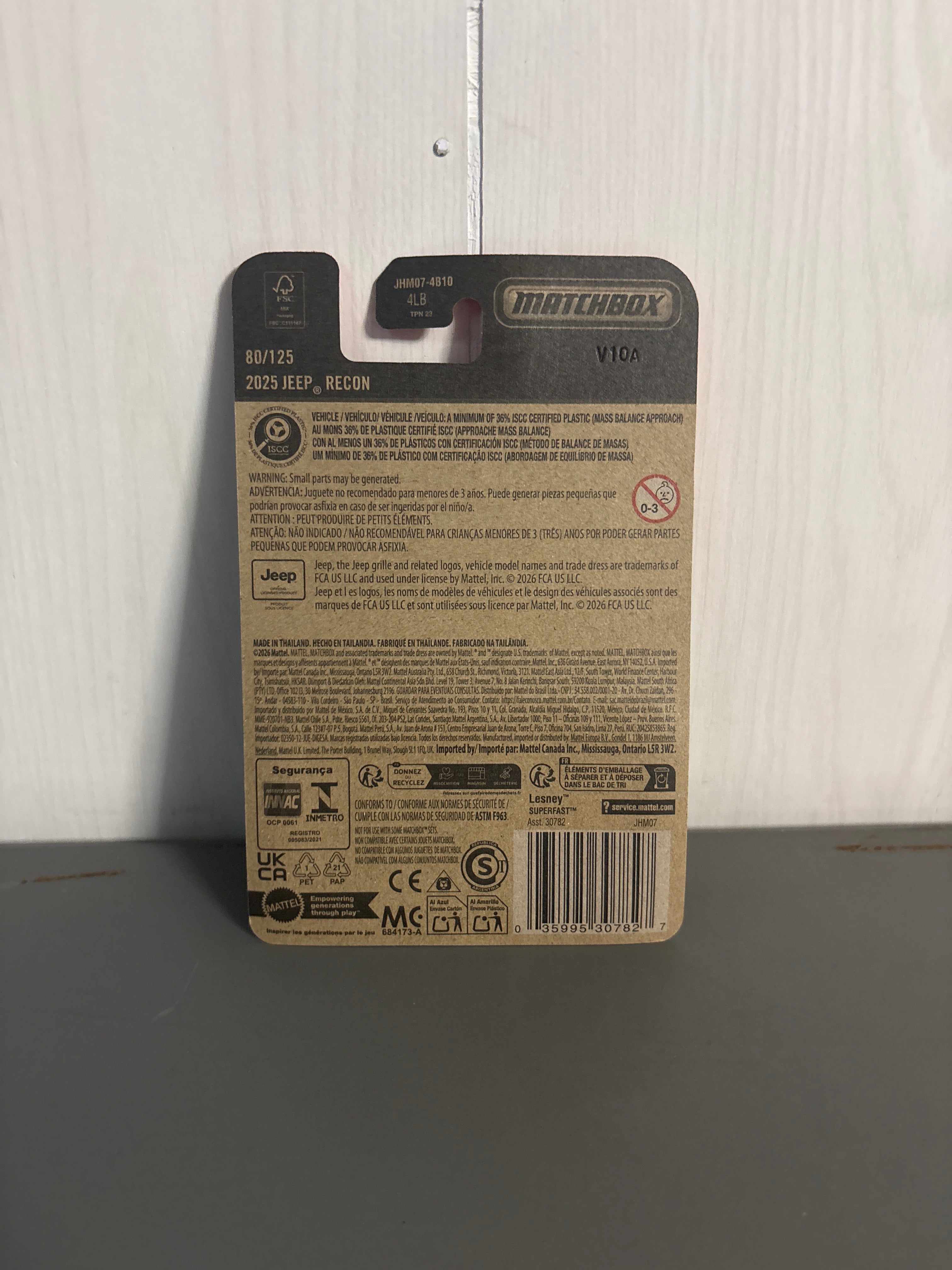 Matchbox 2025 Jeep Recon Diecast