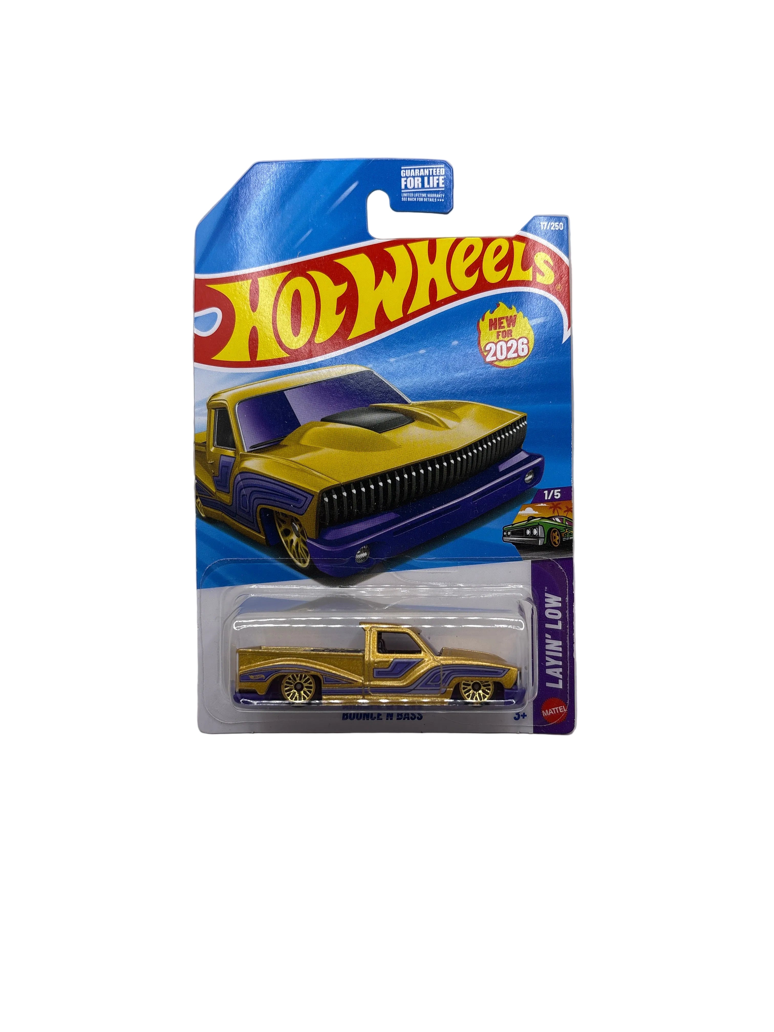 Hot Wheels Bounce N Bass Diecast gold