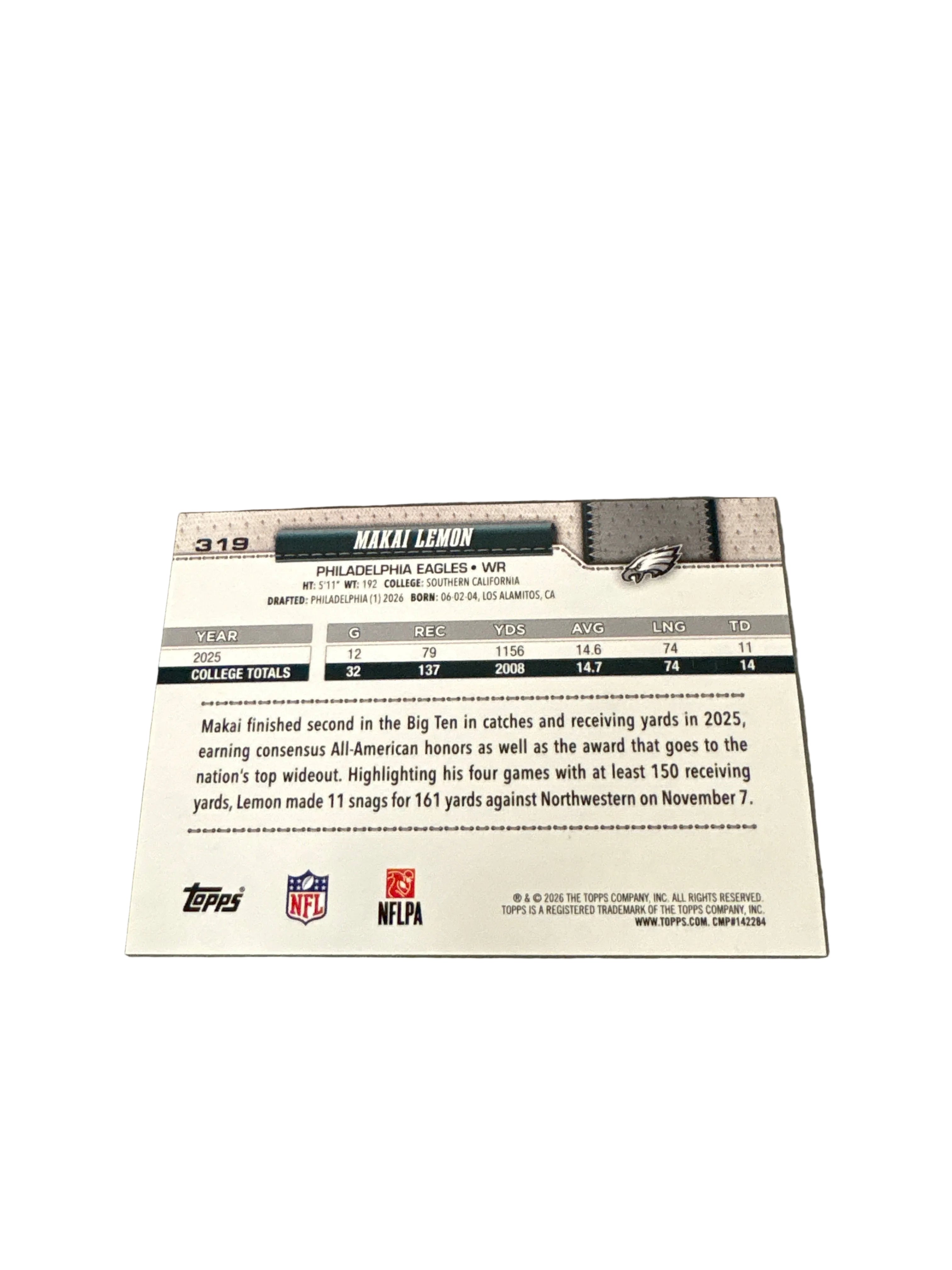 Topps Makai Lemon